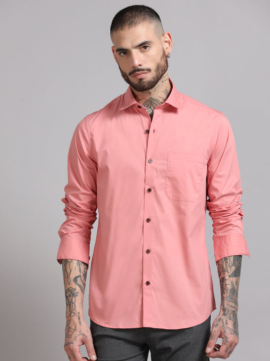 Breeze Pink Solid Shirt