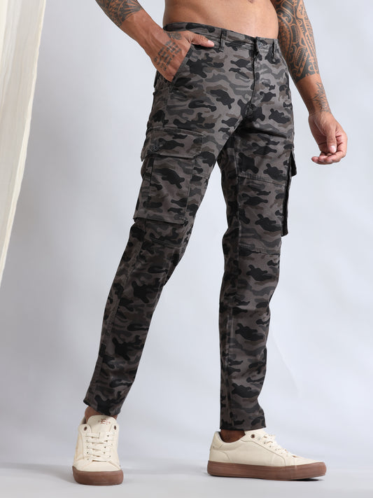 Grey Camo Cargo Pant